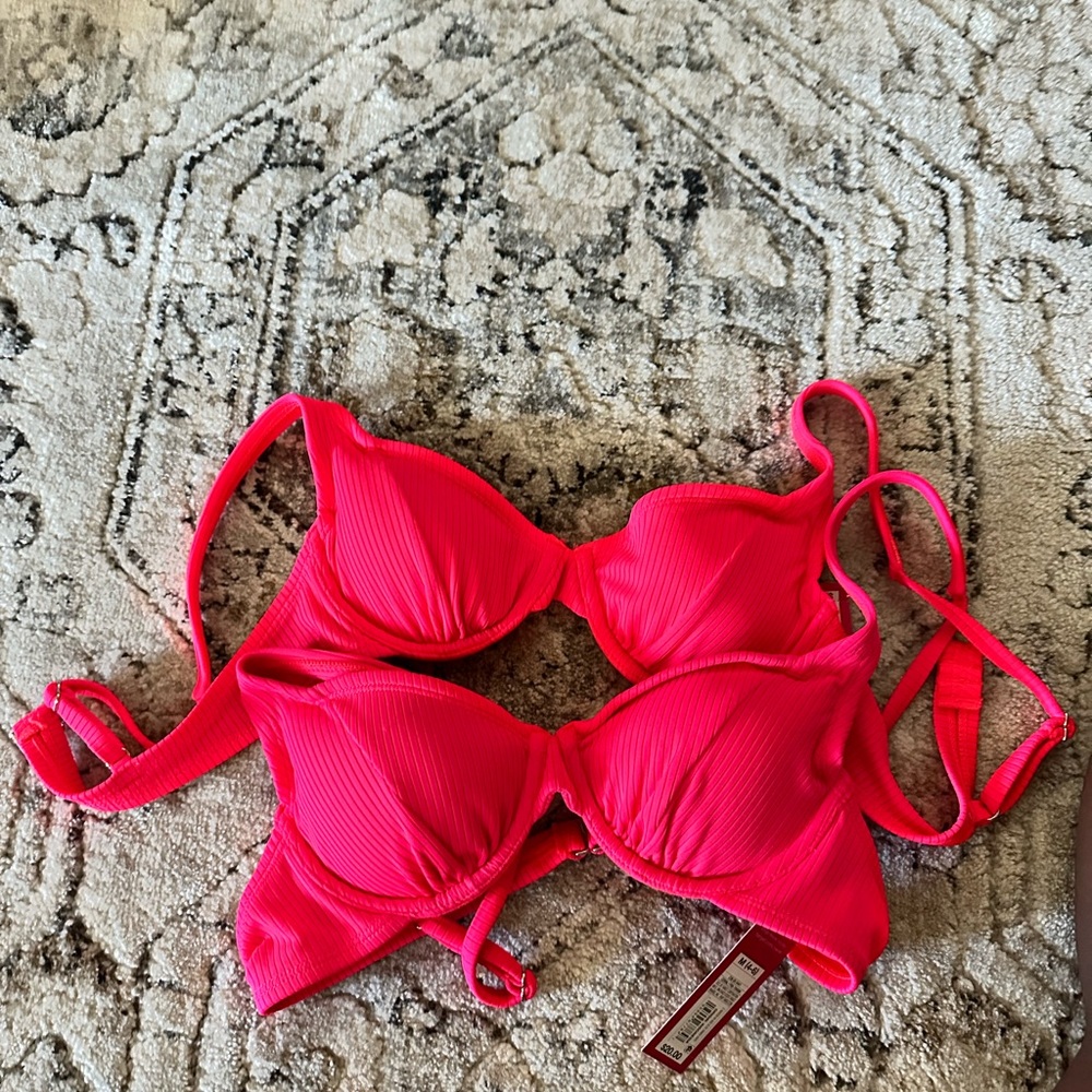 Bright pink Xhilaration bathing tops